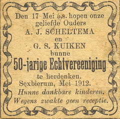 FA-00002 | Arjen Scheltema (1836-1913) adv 50 jaar huwelijk